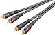 Wentronic Cable 2x RCA male - 2x RCA male 0.2m