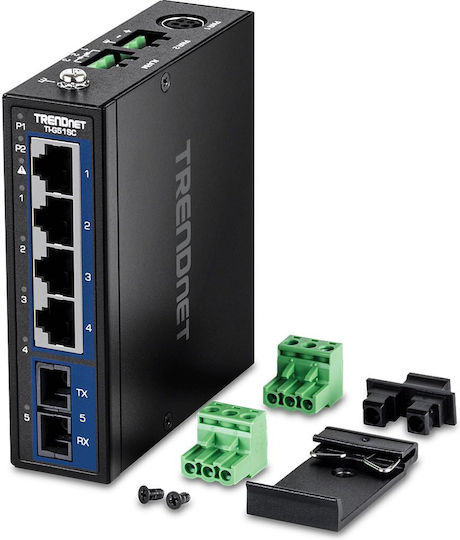 Trendnet TI-G51SC Unverwaltet L2 Switch mit 4 Ports Gigabit (1Gbps) Ethernet