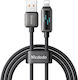 Mcdodo LED USB-A към Lightning кабел 18W Черен 1.2м (CA-5250)