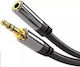 PremiumCord 3.5mm Jack Cable 3.5mm Male - 3.5mm Female Black 3m With Gold Plated Terminals