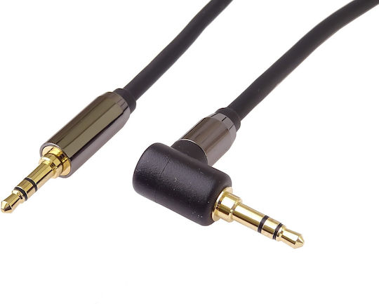 PremiumCord 3.5mm Jack Audio Cable 3.5mm Male - 3.5mm Male Black 1.5m