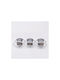 Candle Holder suitable for Tealights Glass in Gray Color 33x8x8cm 1pcs