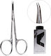 Alezori Nagelschere mit Gebogenem Spitzentyp Nagelknipser Silber SX-21/1M 1 Stück