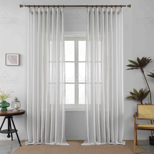 Homeone Vorhang mit Bleistiftfalten Gray 270x300cm