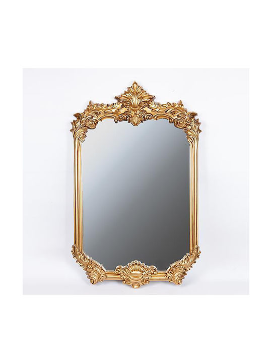 Wall Mirror with Gold Plastic Frame 110x70cm 1pcs