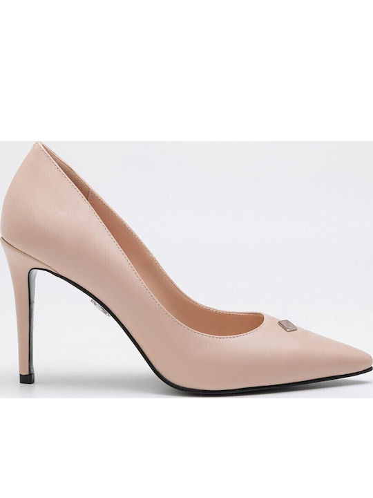 Milly Rombo Pumps mit hohem Absatz Beige