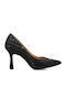 Leather Black Heels