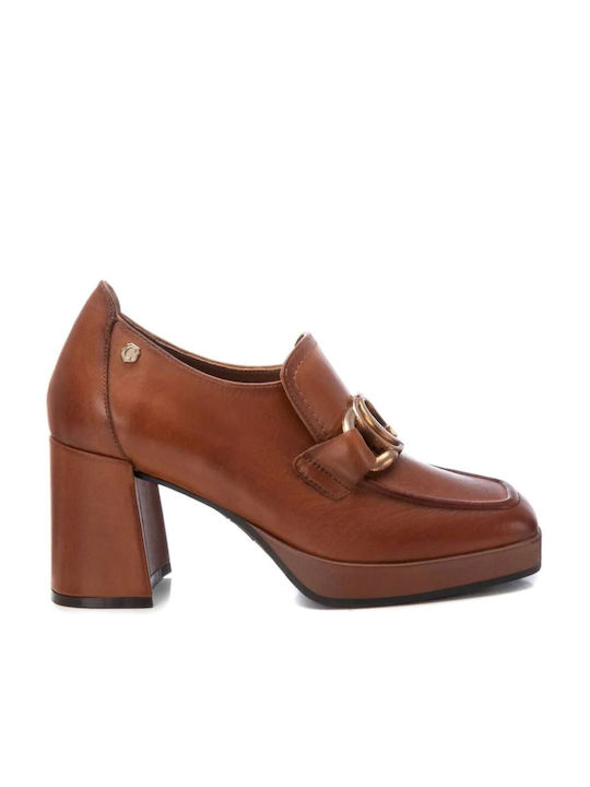 Carmela Footwear Leather Brown Heels