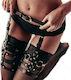Skaz Skaz Leder- und Latex-Outfit Harness Schwarz
