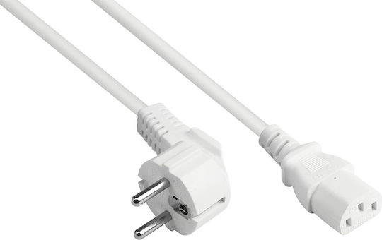 Good Connections Schuko - IEC C13 Кабел 15м Бял