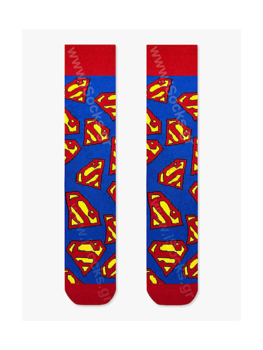 Dc Cotton Sock Superman Designs Blue