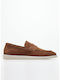 Men's Suede Moccasins Tabac Brown