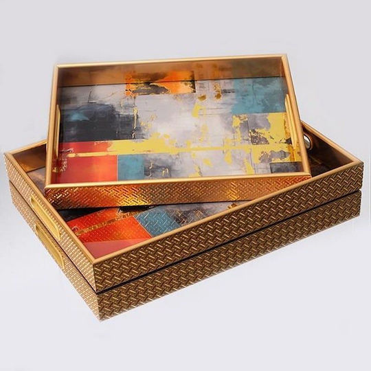 Πλαστικός Δίσκος Σερβιρίσματος 40x30x4.5cm 2τμχ