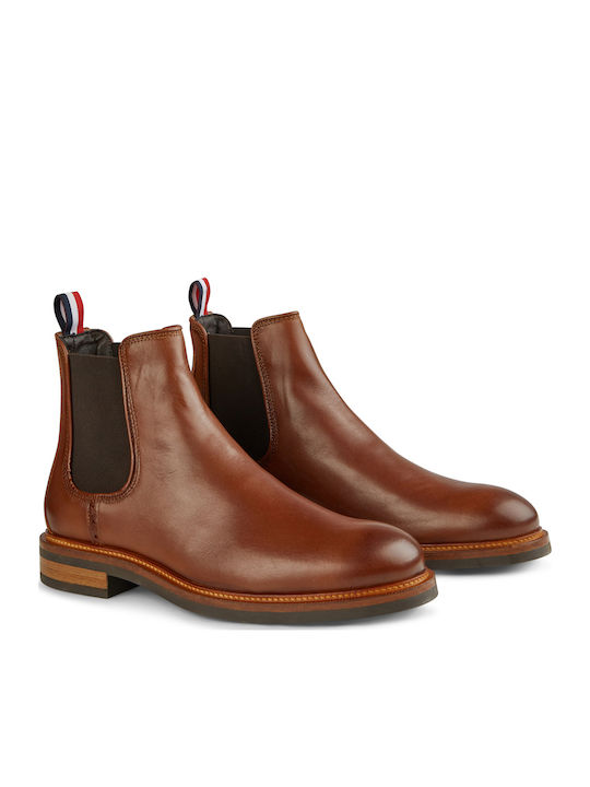Leder Tabac Braun Chelsea Stiefeletten