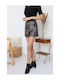 Leather Mini Skirt Leopard Leopard