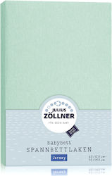 Julius Zöllner Fitted Baby Sheet Sage 70x140cm Julius Zöllner Fitted Baby Sheet Sage 70x140cm