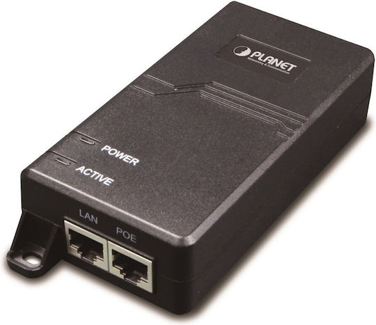 Planet Poe-172 Ultra Poe Injector 802.3af/at 60w/56v 1000base-t Internal Power Supply Wall-mounted