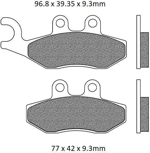 Bremsbelagsatz Fd0330 Organisch Fa353 Newfren119579