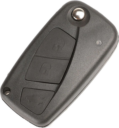 Car Key Shell with Blade with 3 Buttons for Fiat