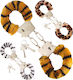 Handschellen Accessoire mit Fell im Tiermuster