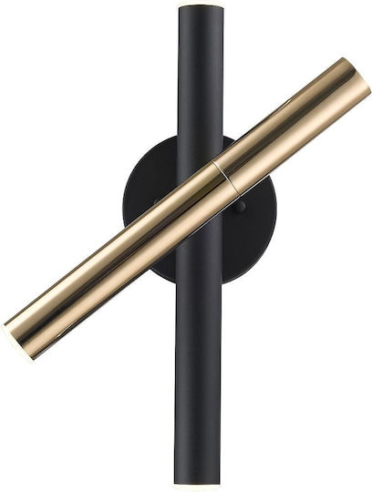 Zuma Line Lamp Wall with Integrated LED and Warm White Light Black