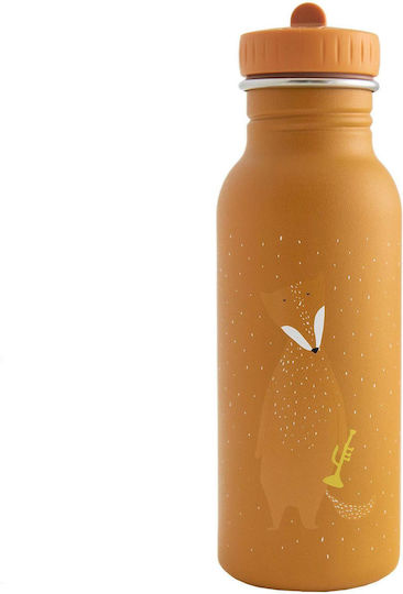 Trixie Sticlă Pentru Copii Din Oțel Inoxidabil Cu Pai Maro 500ml