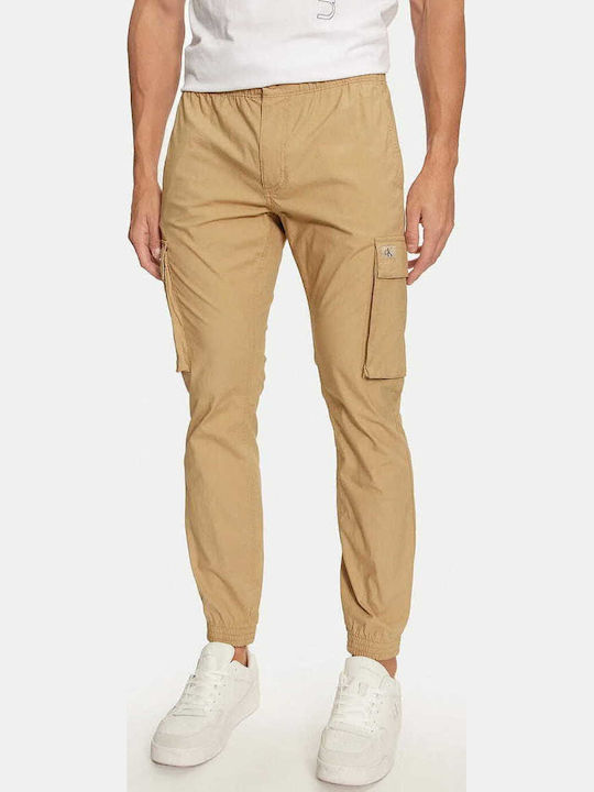 Calvin Klein Trousers Cargo in Skinny Fit Beige