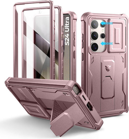 Dexnor 360 Full Cover Ροζ (Galaxy S24 Ultra)
