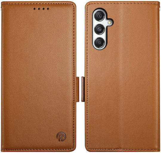 Dierfeng Book Δερματίνης / Σιλικόνης / Πλαστικό Καφέ (Samsung Galaxy M35 5G, DIERFENG)