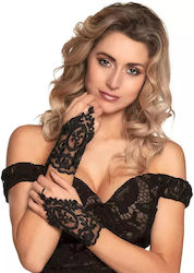 Accessories Black Lace Gloves