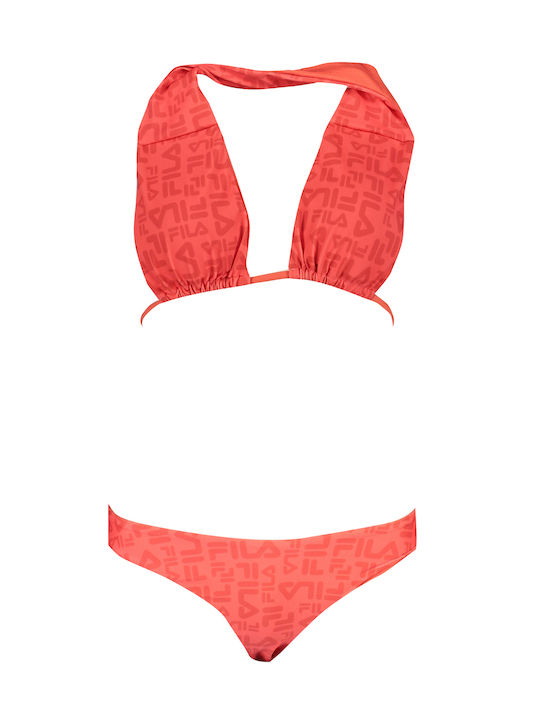 Fila Bikini Set Top & Slip Bottom Red