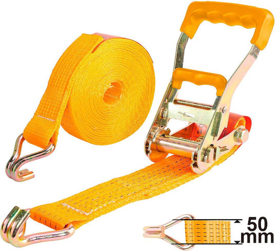Ingco Curea 1000x5cm cu curele de bagaje auto Galben 1buc