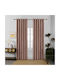 Homeone Vorhang mit Grommet Orange 255x270cm