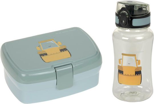 Laessig Tiny Drivers Excavator Πλαστικό Παιδικό Σετ Φαγητού 0.46lt Γαλάζιο