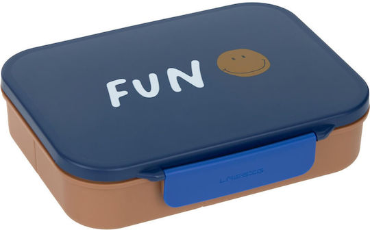 Laessig Little Gang Smile Kunststoff Kinderlebensmittelbehälter Blau