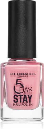 Dermacol 5 Tage Aufenthalt Glossy Nagellack Lang anhaltende Politur Rosa 10ml