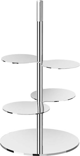 Abert Bază de Prezentare Bufet Inox Stand pentru dulciuri cu 4 poziții 1buc