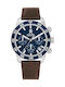 Tommy Hilfiger Ceas Dressed Blue Pentru Bărbați 41mm Cronograf Baterie cu Brățară din Metal Maro