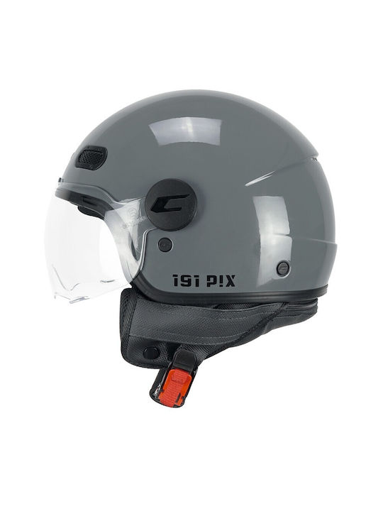 CGM 191A PIX Nardo Grey Motorcycle Helmet Jet E...