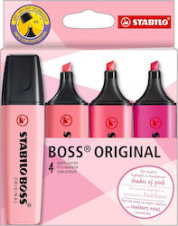 Stabilo Boss Μαρκαδόροι Υπογράμμισης Shades Of Pink Σετ 4τμχ Stabilo Boss Μαρκαδόροι Υπογράμμισης Shades Of Pink Σετ 4τμχ