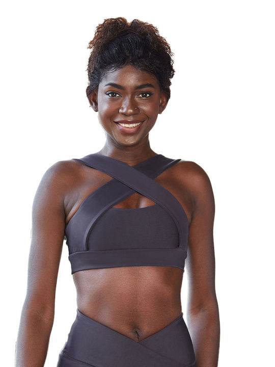 Frauen Sport-BHs Sport-BH Charcoal