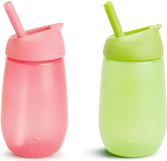Munchkin Παιδικά Ποτηράκια Sippy Cups από Πλαστικό Ροζ 2τμχ 296ml