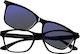 Readers Reading Glasses +1.50 with Magnet in Black color SR900