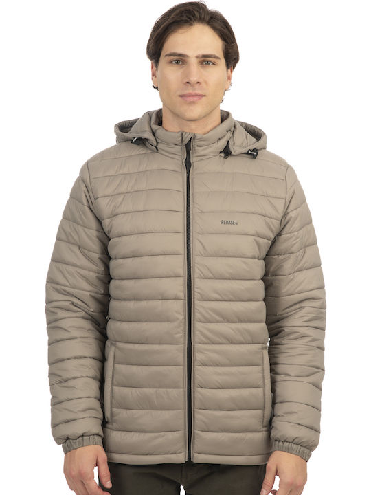 Rebase Μπουφάν Puffer Γκρι