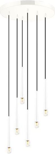 Luma Lustră Alb pentru 6 Becuri G9 40cm.