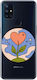 Oneplus Nord 10 Hearted Flower Transparent Silicone Tpu Θήκη