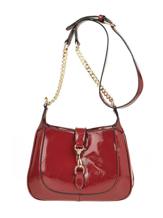 Verde Geantă de damă Crossbody Burgundy