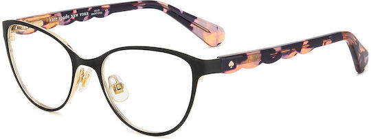 Kate Spade Παιδικός Μεταλλικός Σκελετός Γυαλιών Cat Eye Μαύρος