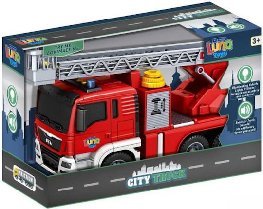 Luna Lastwagen 1:10 Feuerwehrauto Zurückziehen Für 3+ Jahre