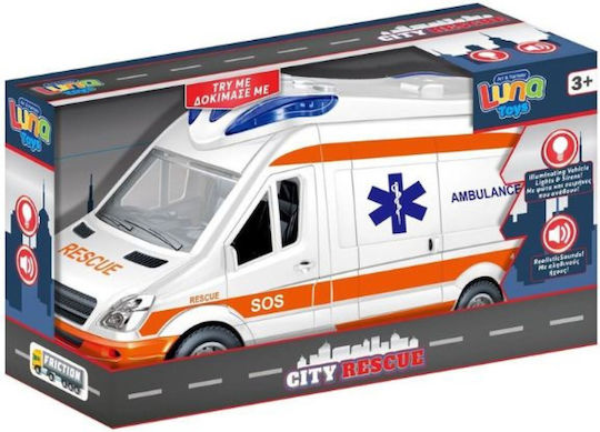 Luna Spielzeugauto 1:14 Ambulanz Zurückziehen Für 3+ Jahre